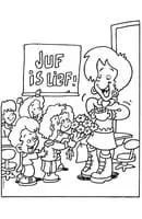 Verjaardag Juf kleurplaat 6